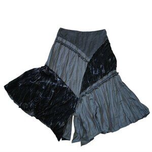 LINEA DOMANI Gothcore Dark Castle Western Whimsygoth Abstract Skirt Size 8